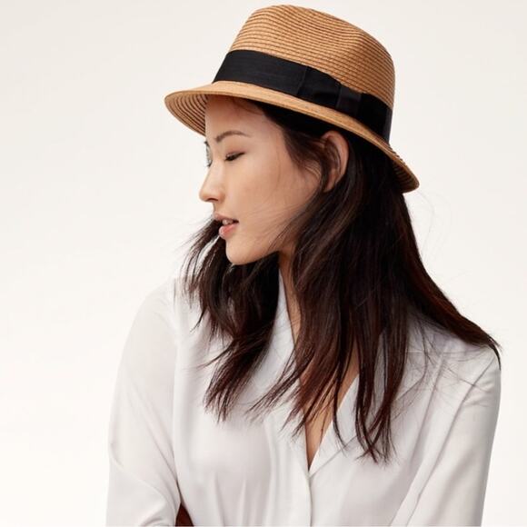 Aritzia Accessories - Aritzia Talula Fedora Summer Straw Hat Size M / L